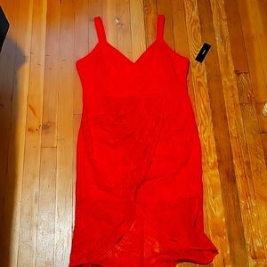 NWT LULUS RED PARTY DRESS SIZE XL